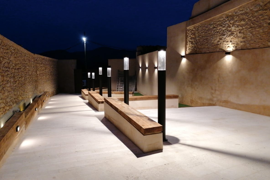 Patio interior del Palacio de Villores, San Mateu