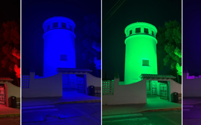 San Antonio de Benagéber renueva la imagen nocturna del depósito de la Calle Purísima